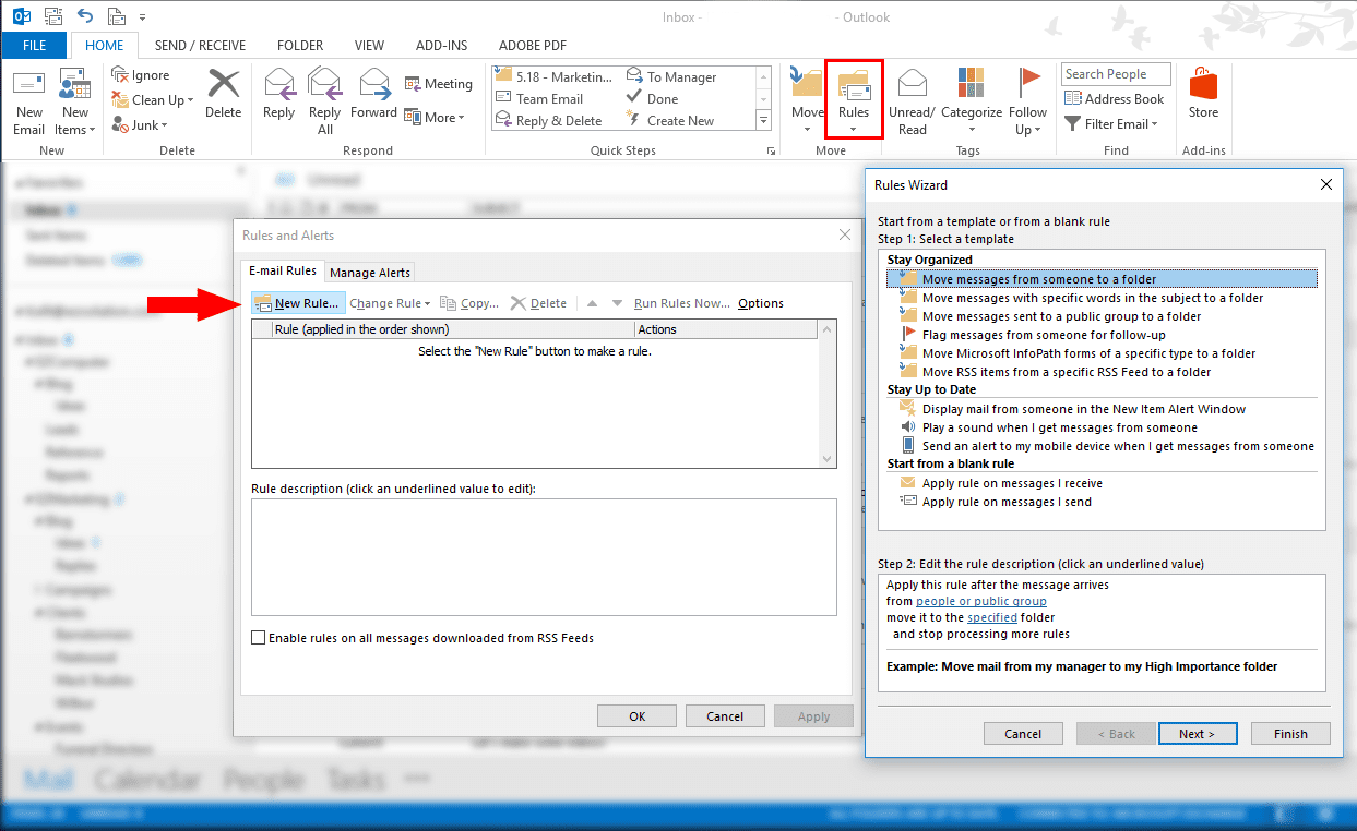 outlook screenshot