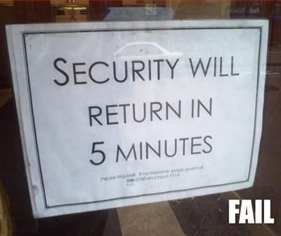 security fail