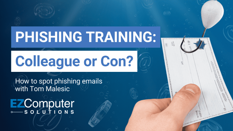 Phishing Training with Tom Malesic Email Scams Payroll