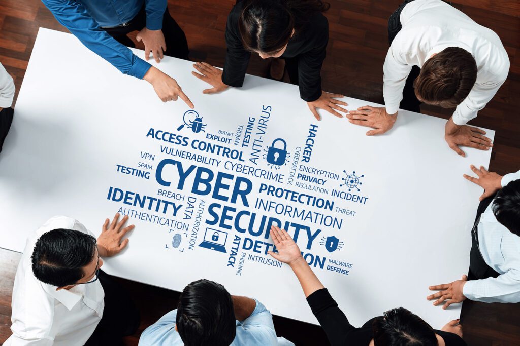 cybersecurity training of a team